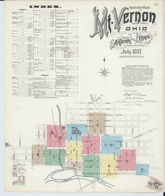 Sanborn Fire Insurance Map: Mount Vernon, Ohio (1897)