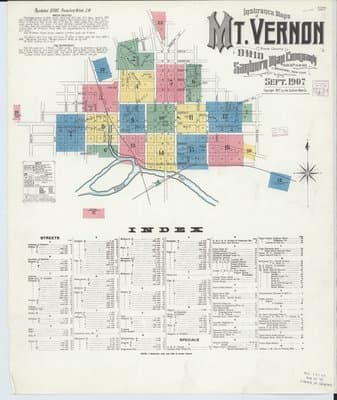 Sanborn Fire Insurance Map: Mount Vernon, Ohio (1907)
