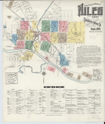 Sanborn Fire Insurance Map: Niles, Ohio (1915)