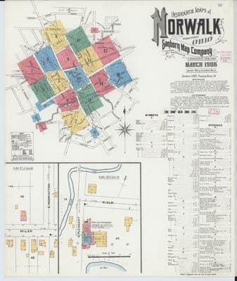 Sanborn Fire Insurance Map: Norwalk, Ohio (1906)