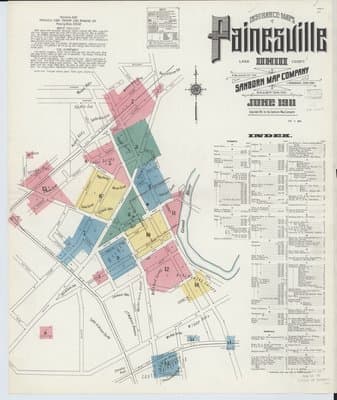 Sanborn Fire Insurance Map: Painesville, Ohio (1911)
