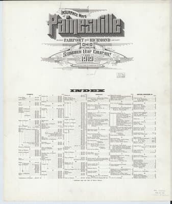 Sanborn Fire Insurance Map: Painesville, Ohio (1919)