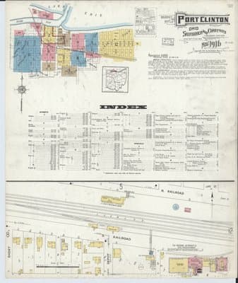 Sanborn Fire Insurance Map: Port Clinton, Ohio (1916)