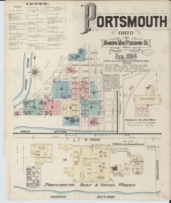 Sanborn Fire Insurance Map: Portsmouth, Ohio (1884)