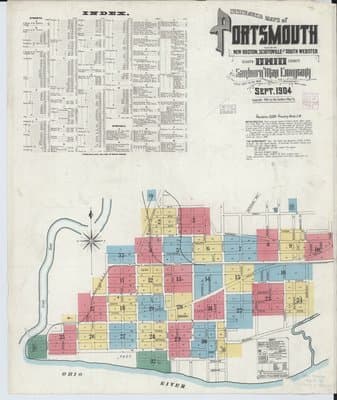 Sanborn Fire Insurance Map: Portsmouth, Ohio (1904)
