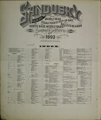 Sanborn Fire Insurance Map: Sandusky, Ohio (1893)