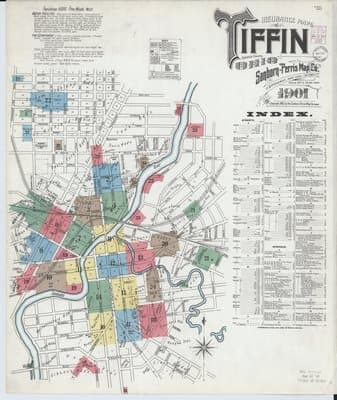 Sanborn Fire Insurance Map: Tiffin, Ohio (1901)
