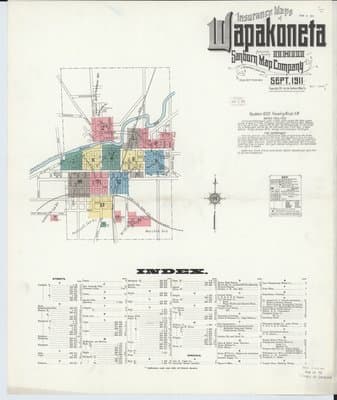 Sanborn Fire Insurance Map: Wapakonet, Ohio (1911)