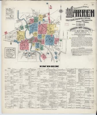 Sanborn Fire Insurance Map: Warren, Ohio (1915)