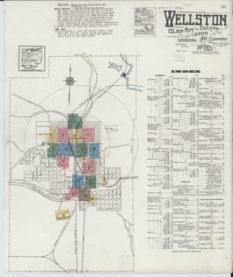 Sanborn Fire Insurance Map: Wellston, Ohio (1921)