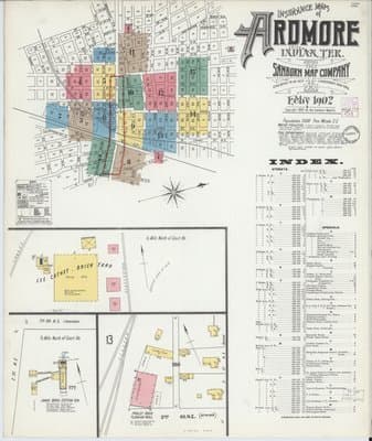 Sanborn Fire Insurance Map: Ardmore (1901)