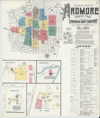 Sanborn Fire Insurance Map: Ardmore, Oklahoma (1903)