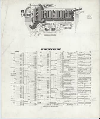 Sanborn Fire Insurance Map: Ardmore, Oklahoma (1918)