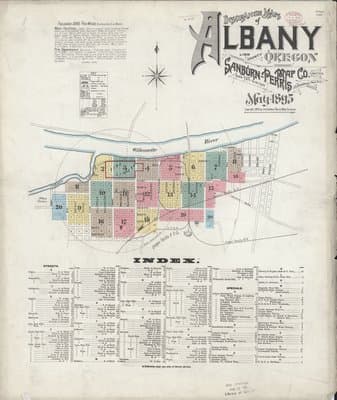 Sanborn Fire Insurance Map: Albany (1895)