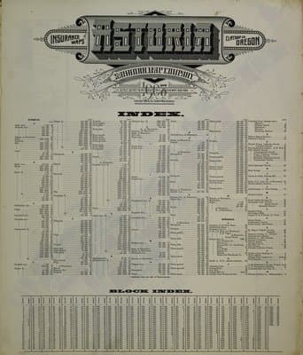 Sanborn Fire Insurance Map: Astoria, Oregon (1908)