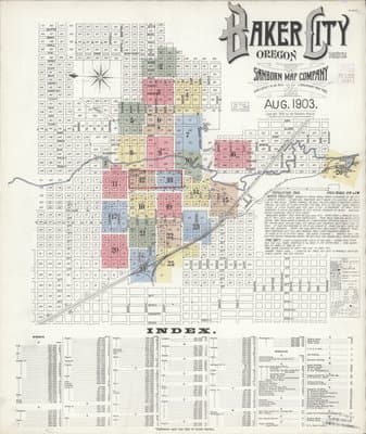 Sanborn Fire Insurance Map: Baker, Oregon (1903)