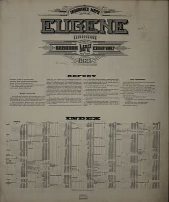Sanborn Fire Insurance Map: Eugene, Oregon (1925)
