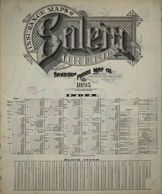 Sanborn Fire Insurance Map: Salem, Oregon (1895)