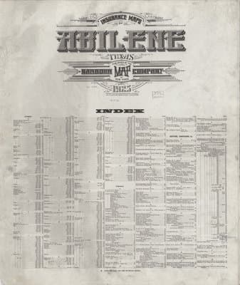 Sanborn Fire Insurance Map: Abilene, Texas (1925)