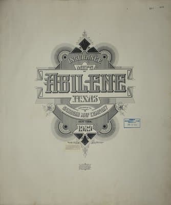 Sanborn Fire Insurance Map: Abilene (1929)