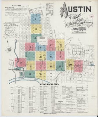 Sanborn Fire Insurance Map: Austin, Texas (1894)