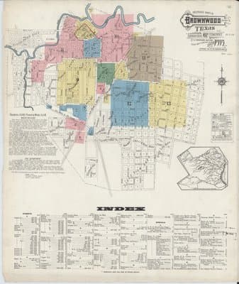 Sanborn Fire Insurance Map: Brownwood, Texas (1915)