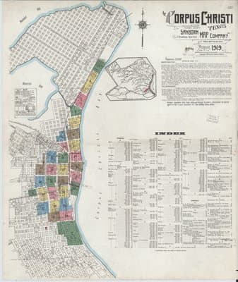 Sanborn Fire Insurance Map: Corpus Christi, Texas (1919)