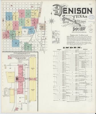 Sanborn Fire Insurance Map: Denison, Texas (1897)