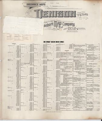 Sanborn Fire Insurance Map: Denison, Texas (1930)