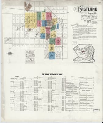 Sanborn Fire Insurance Map: Eastland, Texas (1920)