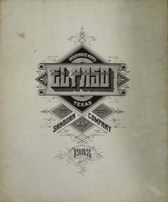 Sanborn Fire Insurance Map: El Paso, Texas (1908)