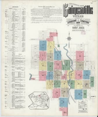 Sanborn Fire Insurance Map: Gainesville, Texas (1913)