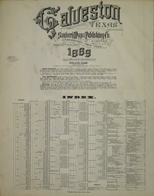 Sanborn Fire Insurance Map: Galveston, Texas (1889)