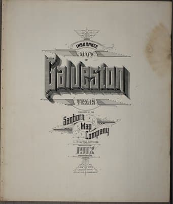 Sanborn Fire Insurance Map: Galveston, Texas (1912)