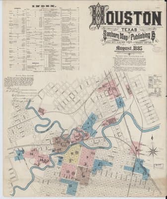 Sanborn Fire Insurance Map: Houston, Texas (1885)