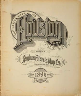 Sanborn Fire Insurance Map: Houston, Texas (1896)