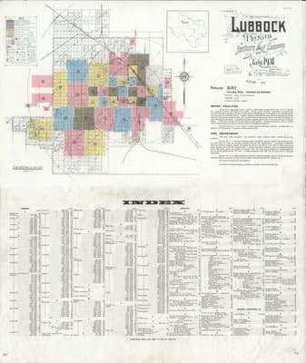 Sanborn Fire Insurance Map: Lubbock, Texas (1931)