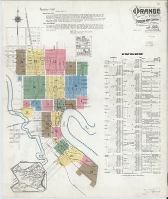 Sanborn Fire Insurance Map: Orange, Texas (1919)