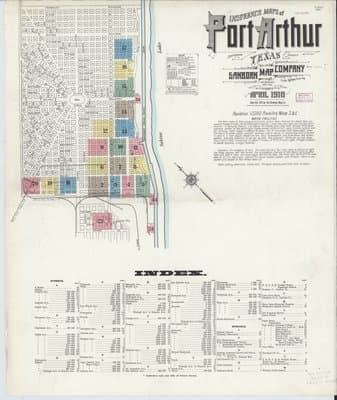Sanborn Fire Insurance Map: Port Arthur, Texas (1910)
