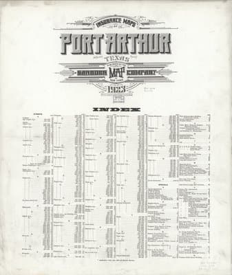 Sanborn Fire Insurance Map: Port Arthur, Texas (1923)