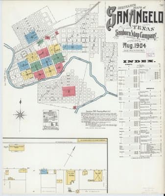 Sanborn Fire Insurance Map: San Angelo, Texas (1904)