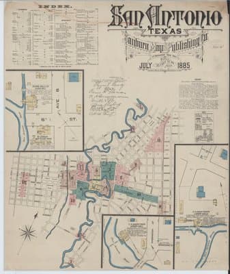Sanborn Fire Insurance Map: San Antonio, Texas (1885)