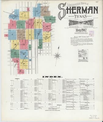 Sanborn Fire Insurance Map: Sherman, Texas (1902)