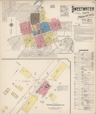 Sanborn Fire Insurance Map: Sweetwater, Texas (1922)