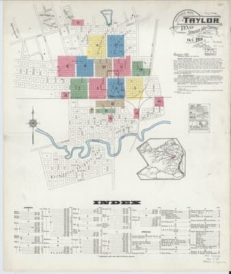 Sanborn Fire Insurance Map: Taylor, Texas (1916)