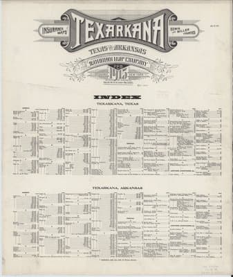Sanborn Fire Insurance Map: Texarkana, Texas (1915)