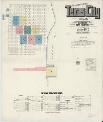 Sanborn Fire Insurance Map: Texas City, Texas (1912)