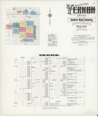 Sanborn Fire Insurance Map: Vernon, Texas (1912)