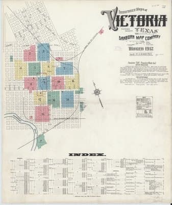 Sanborn Fire Insurance Map: Victoria, Texas (1912)