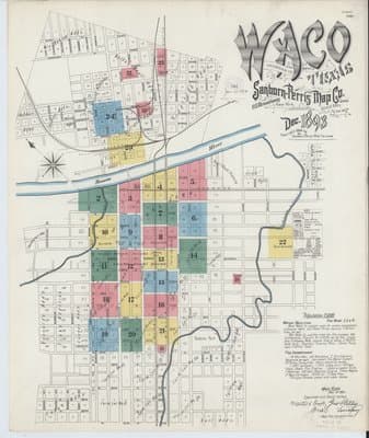 Sanborn Fire Insurance Map: Waco, Texas (1893)
